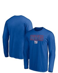 FANATICS Branded Royal New York Giants Squad Long Sleeve T Shirt