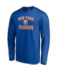 FANATICS Branded Royal New York Islanders Team Victory Arch Long Sleeve T Shirt