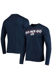 adidas Navy Colorado Avalanche Dassler Roready Creator Long Sleeve T Shirt