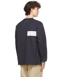 Nanamica Navy Graphic Long Sleeve T Shirt