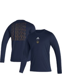 adidas Navy La Galaxy Club Long Sleeve T Shirt At Nordstrom