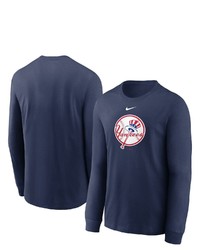 Nike Navy New York Yankees Alternate Logo Long Sleeve T Shirt At Nordstrom