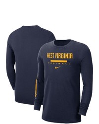 Nike Navy West Virginia Mountaineers Word Long Sleeve T Shirt At Nordstrom