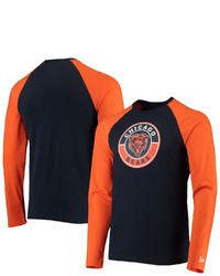 New Era Navyorange Chicago Bears League Raglan Long Sleeve T Shirt At Nordstrom