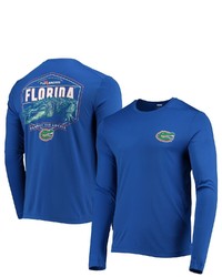 FLOGROWN Royal Florida Gators Respect The Locals Long Sleeve T Shirt