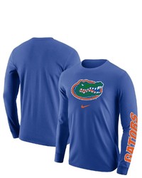 Nike Royal Florida Gators Team Lockup 2 Hit Long Sleeve T Shirt