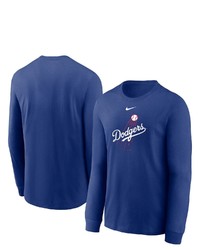 Nike Royal Los Angeles Dodgers Alternate Logo Long Sleeve T Shirt At Nordstrom