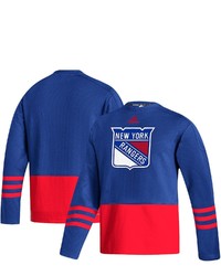 adidas Royal New York Rangers Logo Roready Pullover Sweater At Nordstrom