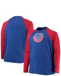 New Era Royalred Buffalo Bills Big Tall League Raglan Long Sleeve T Shirt