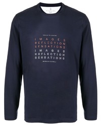 Brunello Cucinelli Text Print Long Sleeve T Shirt