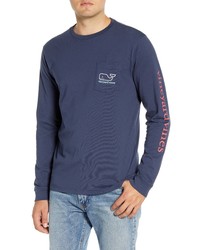 Vineyard Vines Tricolor Whale Pocket T Shirt