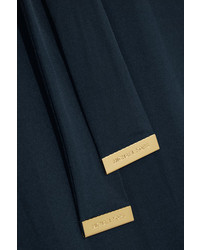MICHAEL Michael Kors Michl Michl Kors Miura Printed Stretch Jersey Maxi Dress Navy