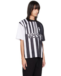 Neil Barrett Black White Soccer T Shirt