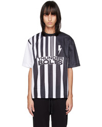 Neil Barrett Black White Soccer T Shirt