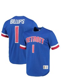 Mitchell & Ness Chauncey Billups Blue Detroit Pistons 2003 Mesh Name Number T Shirt