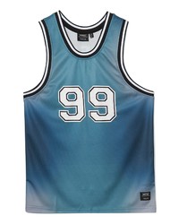 Wesc Gradient Basketball Tank In Dusty Teal At Nordstrom