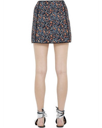 Isabel Marant Quilted Printed Cotton Mini Skirt