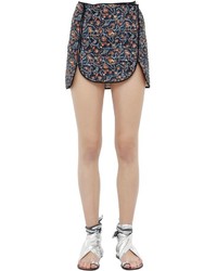 Isabel Marant Quilted Printed Cotton Mini Skirt
