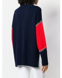 Chinti & Parker Contrast Stitch Panelled Sweater