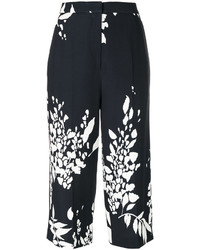 Rochas Floral Print Cropped Trousers