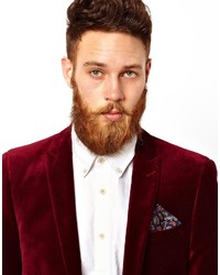 Asos Pocket Square In Paisley