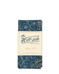 The Hill-Side Cotton Linen Pocket Square In Victorian Paisley