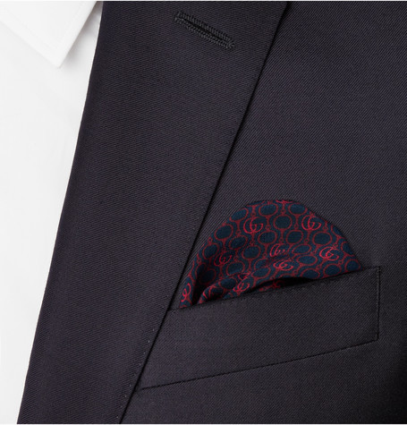 Gucci Printed Silk Pocket Square, $134, MR PORTER