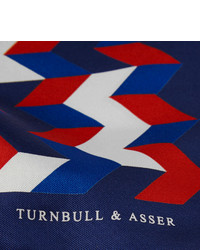 Turnbull & Asser Printed Silk Pocket Square