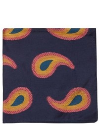 Paul Smith Shoes Accessories Paisley Jaquard Pocket Square