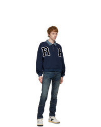 Rhude Blue Collegiate Sweatshirt
