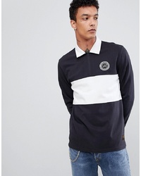 LEVIS SKATEBOARDING Long Sleeve Rugby Polo With Panel In Navy