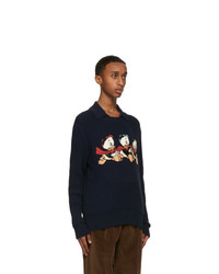 Gucci Navy Disney Edition Donald Duck Sweater