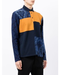 Etro Patchwork Jersey Polo Shirt