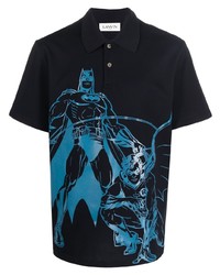 Lanvin Batman Print Detail Polo Shirt