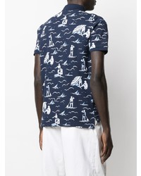 Polo Ralph Lauren Beach Print Cotton Polo Shirt