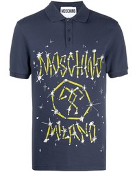 Moschino Couture Logo Print Polo Shirt