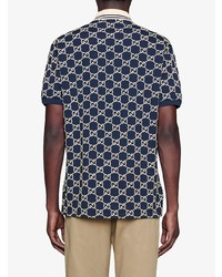 Gucci Embroidered Gg Polo Shirt
