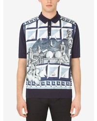 Dolce & Gabbana Graphic Print Polo Shirt