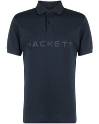 Hackett Logo Print Cotton Polo Shirt
