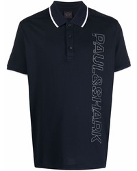 Paul & Shark Logo Print Polo Shirt