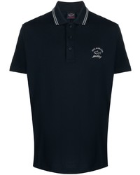 Paul & Shark Logo Print Short Sleeve Polo Shirt
