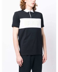 BOSS Logo Print Short Sleeved Polo Shirt