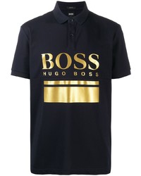 BOSS HUGO BOSS Logo Print Short Sleeved Polo Shirt