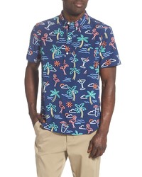 Chubbies One Man Wolf Pack Short Sleeve Popover Shirt