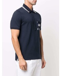 Valentino Optical Print Pocket Polo Shirt