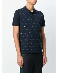 Lanvin Printed Polo Shirt