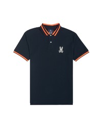 Psycho Bunny Rushup Tipped Pique Polo