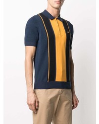 Fred Perry Striped Knit Boucle Polo Shirt