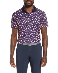 Bonobos The M Flex Slim Fit Flamingo Print Pique Golf Polo