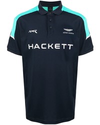 Hackett X Aston Martin Logo Print Polo Shirt